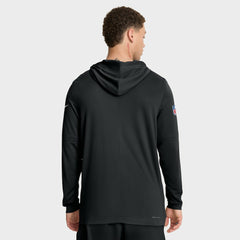 NFL Philadelphia Eagles Sideline Pure Fury Performance Long Sleeve Hoodie T-Shirt