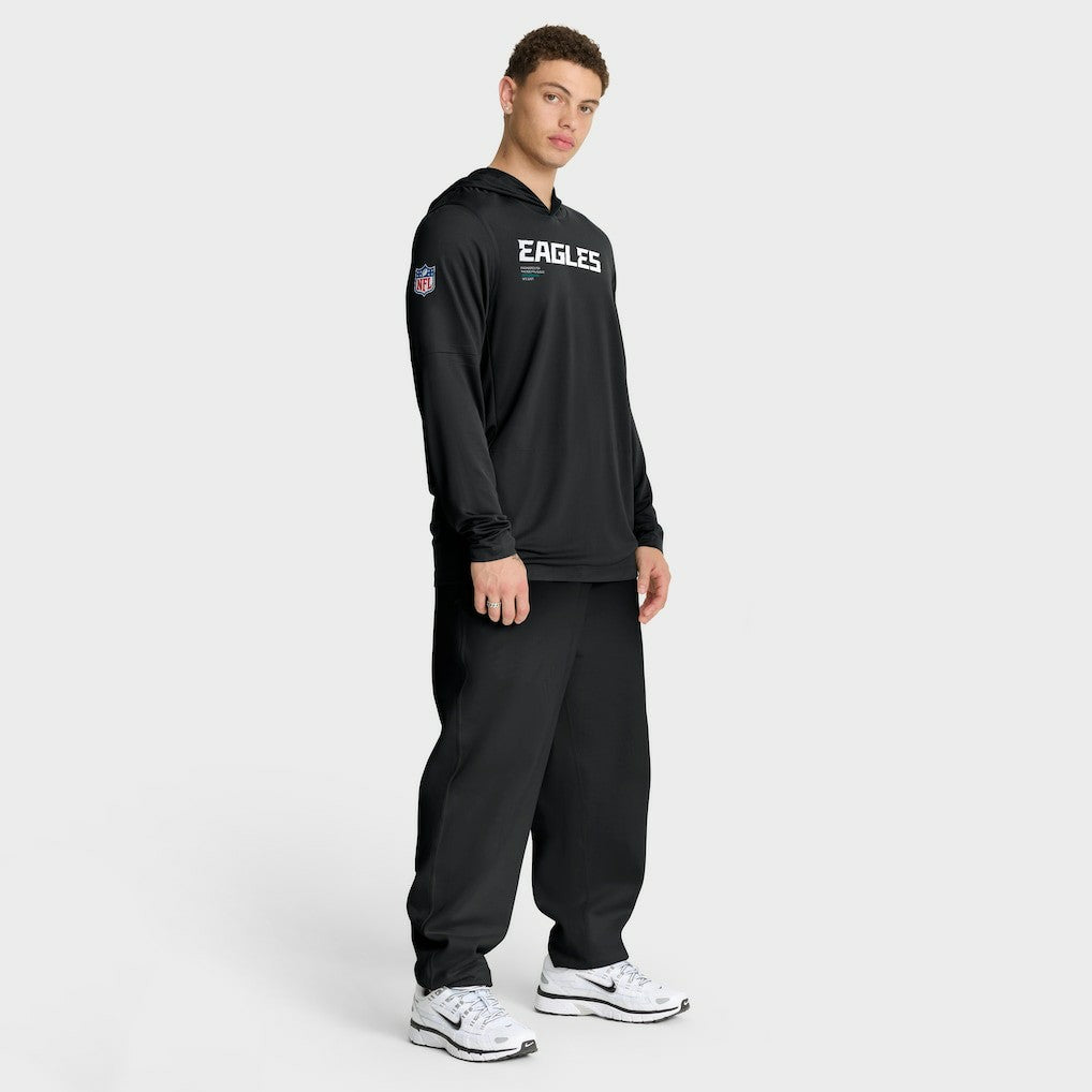NFL Philadelphia Eagles Sideline Pure Fury Performance Long Sleeve Hoodie T-Shirt