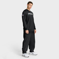 NFL Philadelphia Eagles Sideline Pure Fury Performance Long Sleeve Hoodie T-Shirt