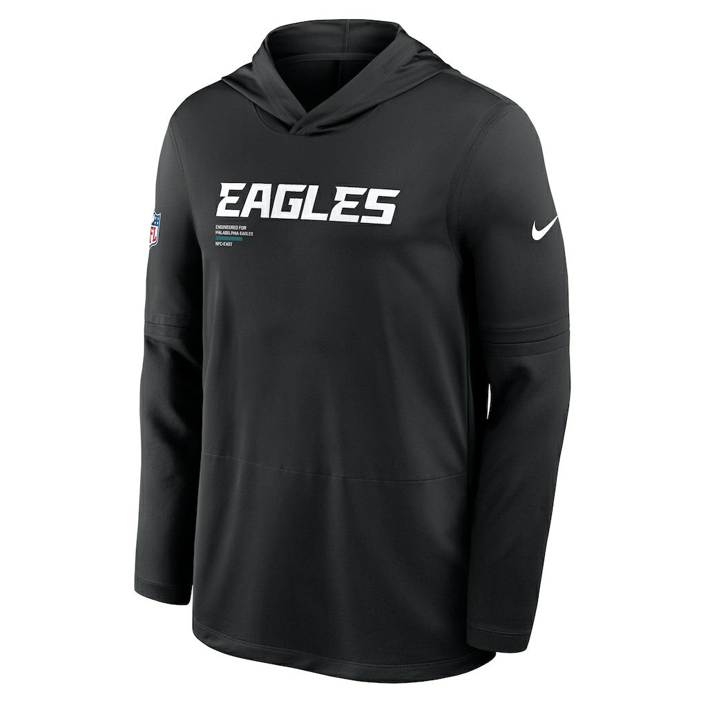 NFL Philadelphia Eagles Sideline Pure Fury Performance Long Sleeve Hoodie T-Shirt