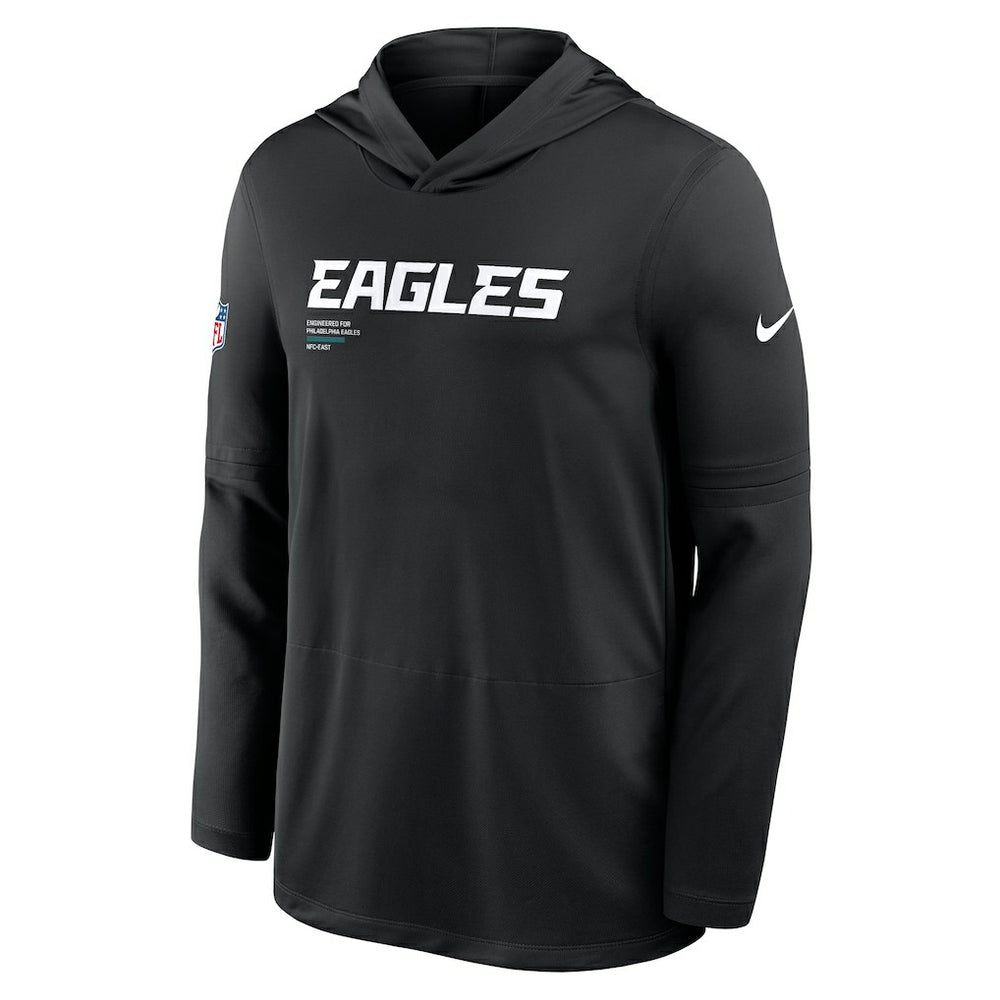 NFL Philadelphia Eagles Sideline Pure Fury Performance Long Sleeve Hoodie T-Shirt