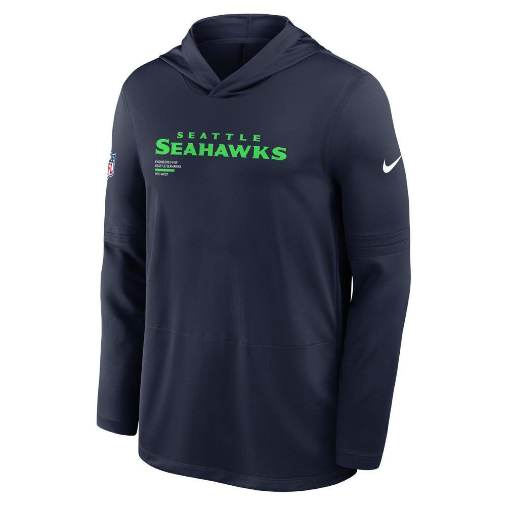 NFL Seattle Seahawks Sideline Pure Fury Performance Long Sleeve Hoodie T-Shirt