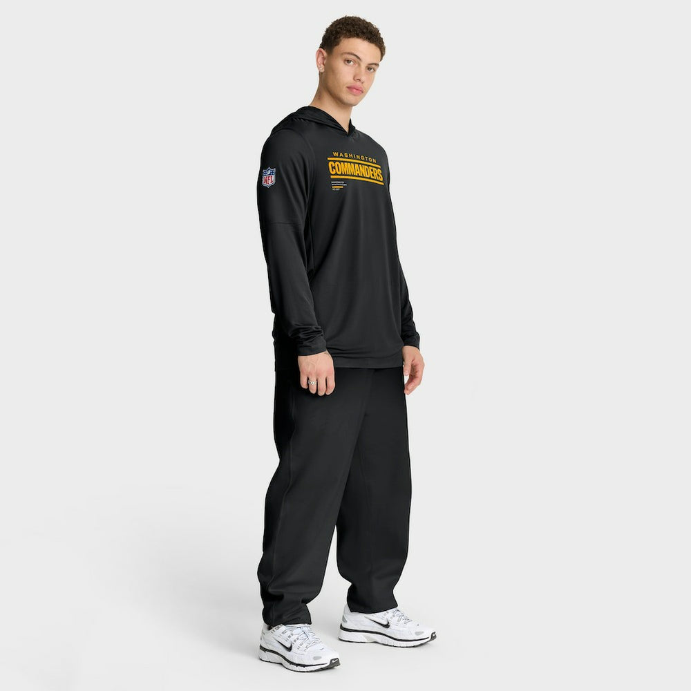 NFL Washington Commanders Sideline Pure Fury Performance Long Sleeve Hoodie T-Shirt