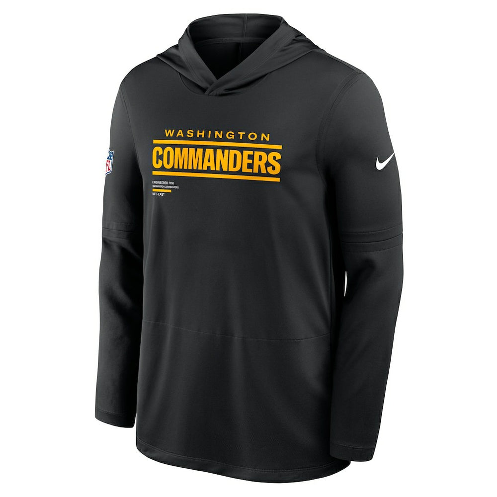 NFL Washington Commanders Sideline Pure Fury Performance Long Sleeve Hoodie T-Shirt