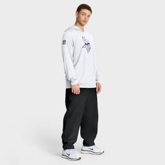 NFL Minnesota Vikings Sideline Option Read Dri-FIT Long Sleeve Hoodie T-Shirt