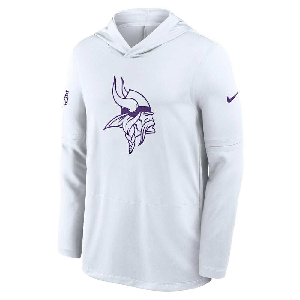 NFL Minnesota Vikings Sideline Option Read Dri-FIT Long Sleeve Hoodie T-Shirt