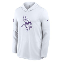 NFL Minnesota Vikings Sideline Option Read Dri-FIT Long Sleeve Hoodie T-Shirt