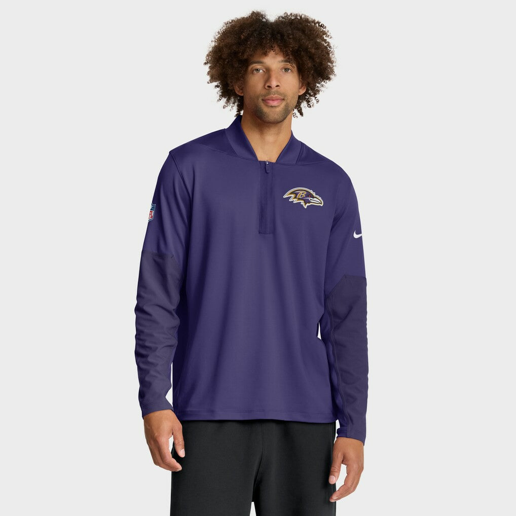 NFL Baltimore Ravens Sideline Dri-FIT Half-Zip Pullover
