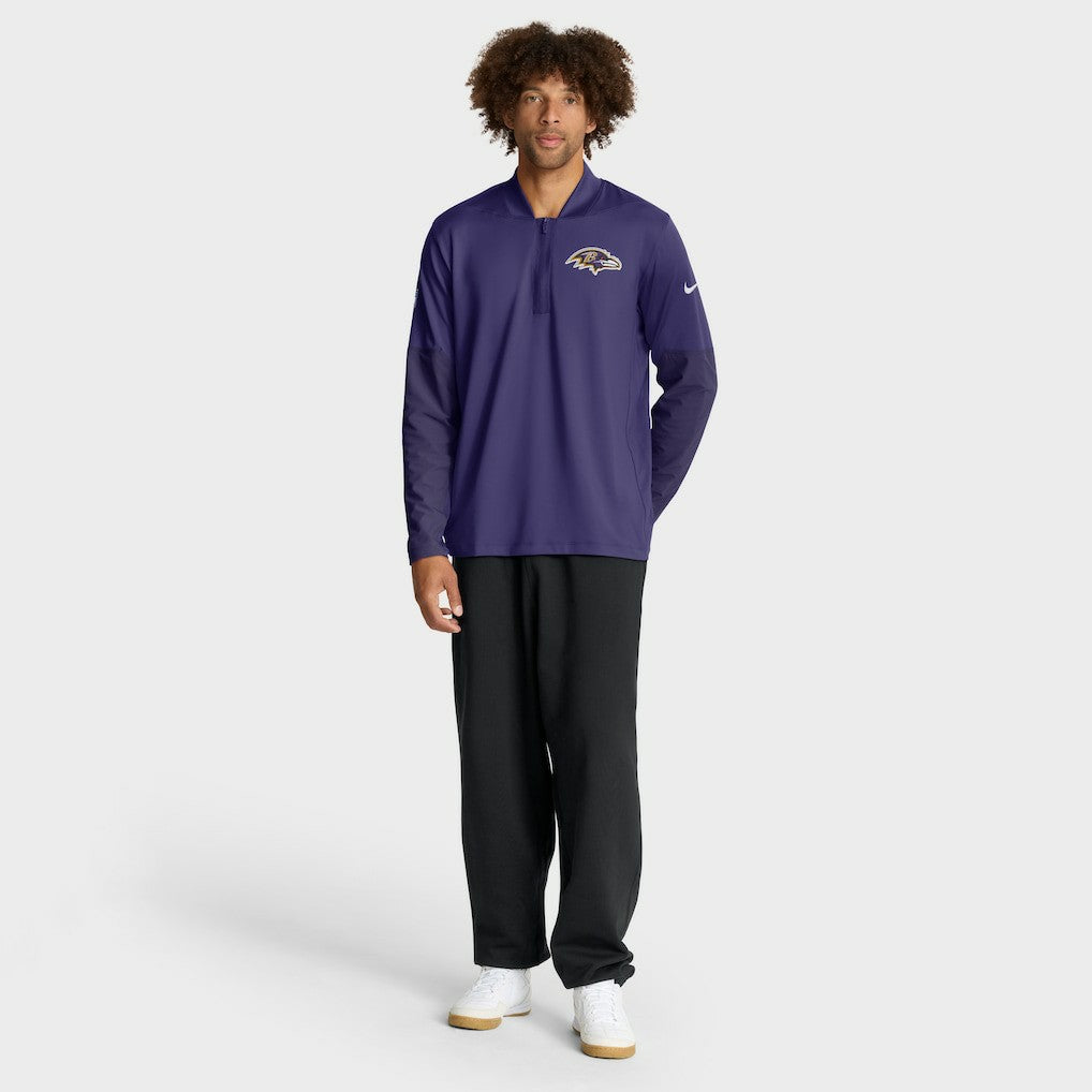 NFL Baltimore Ravens Sideline Dri-FIT Half-Zip Pullover