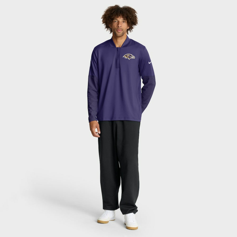 NFL Baltimore Ravens Sideline Dri-FIT Half-Zip Pullover