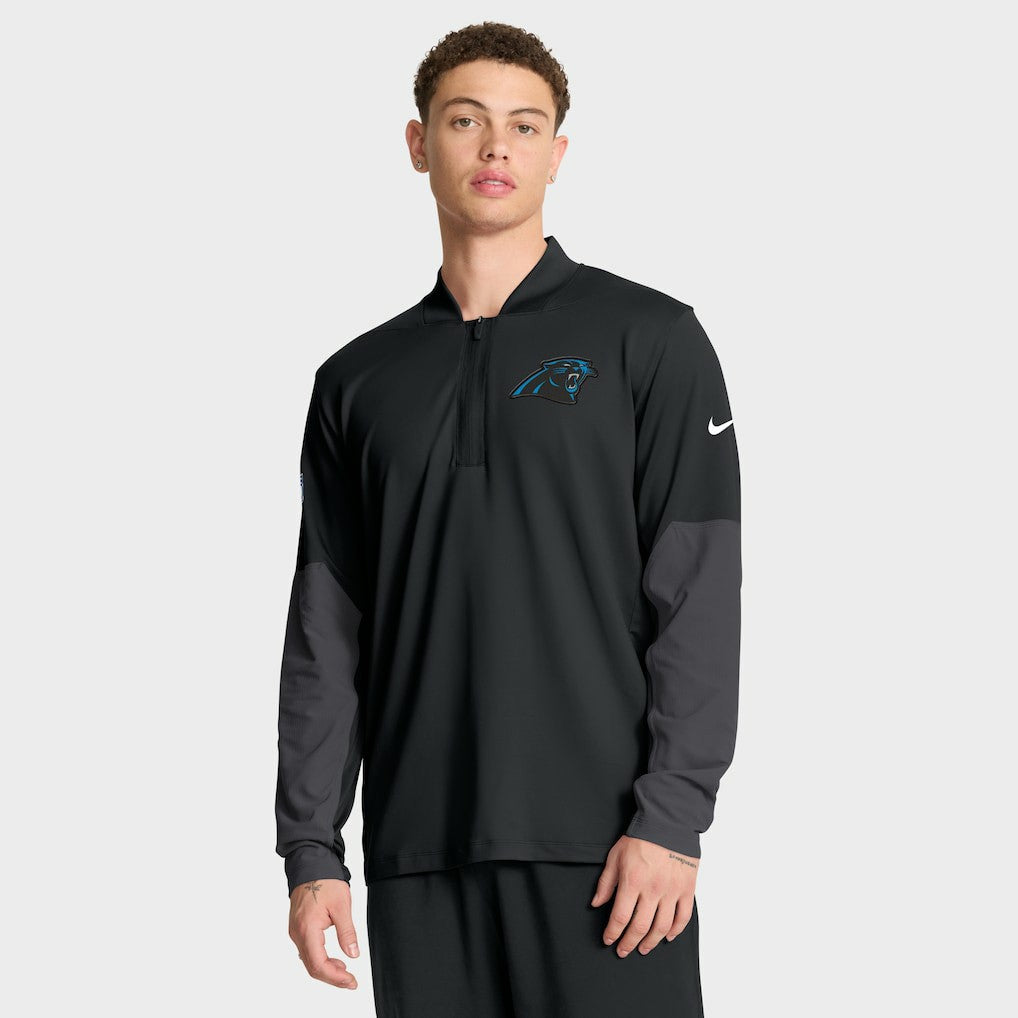 NFL Carolina Panthers Sideline Dri-FIT Half-Zip Pullover