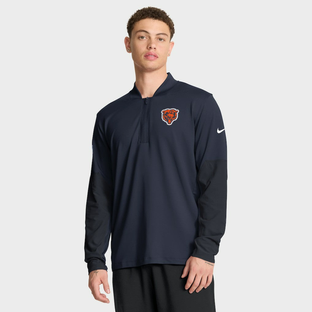 NFL Chicago Bears Sideline Dri-FIT Half-Zip Pullover