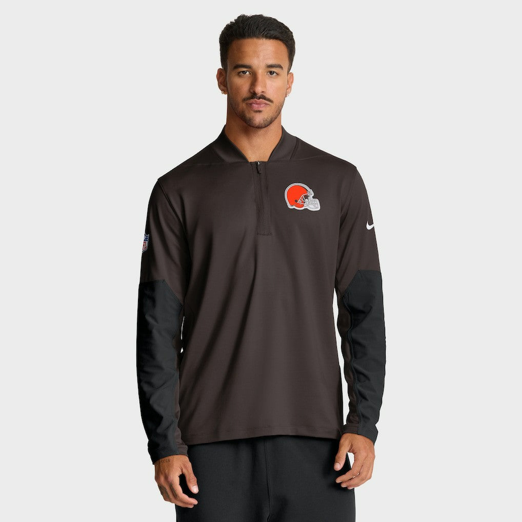 NFL Cleveland Browns Sideline Dri-FIT Half-Zip Pullover