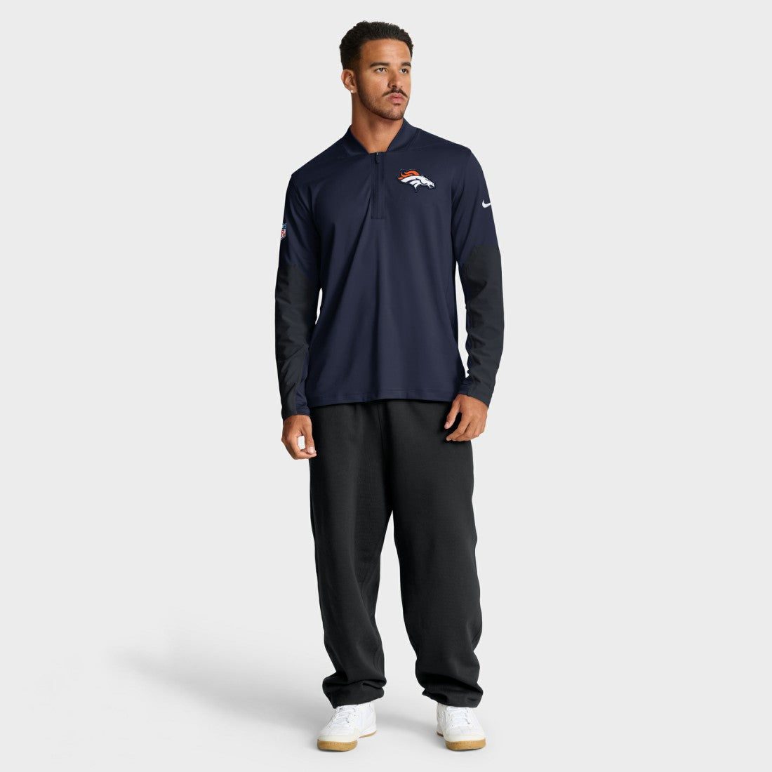 NFL Denver Broncos Sideline Dri-FIT Half-Zip Pullover