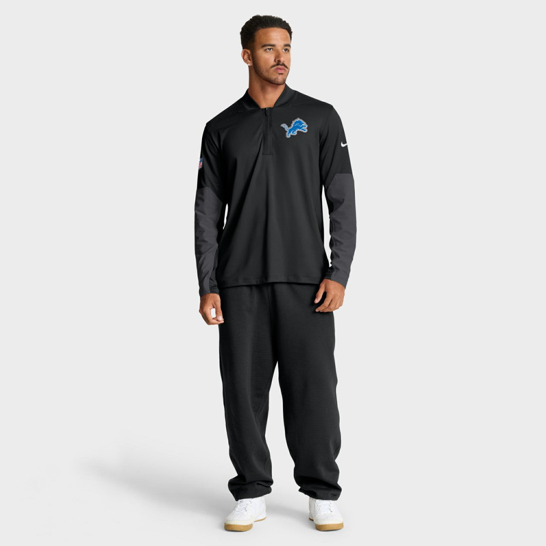 NFL Detroit Lions Sideline Dri-FIT Half-Zip Pullover