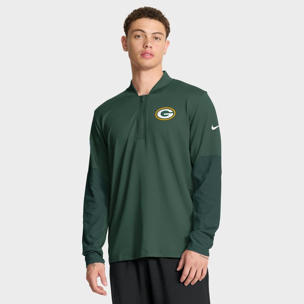 NFL Green Bay Packers Sideline Dri-FIT Half-Zip Pullover