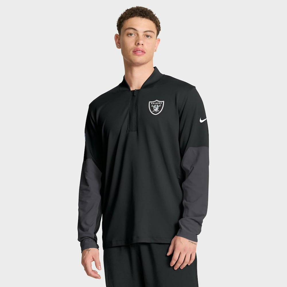NFL Las Vegas Raiders Sideline Dri-FIT Half-Zip Pullover