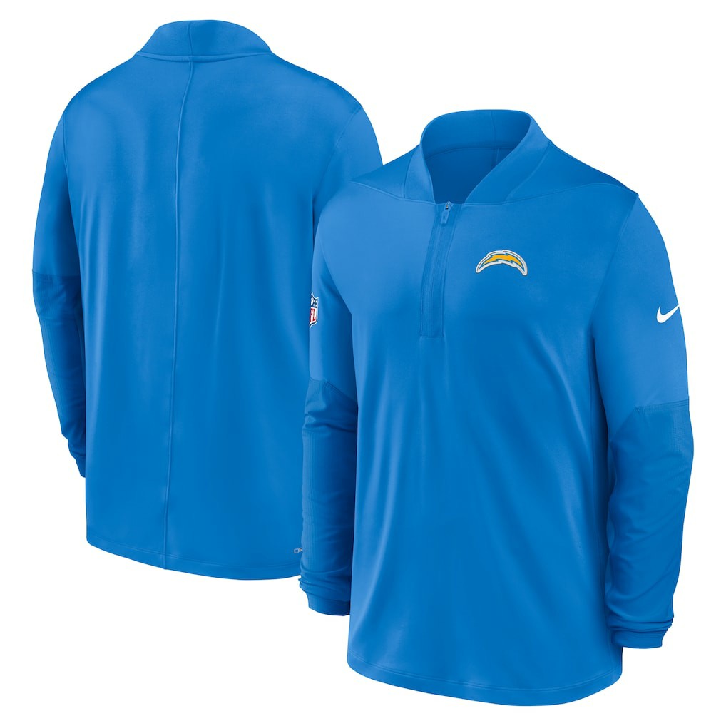 NFL Los Angeles Chargers Sideline Dri-FIT Half-Zip Pullover