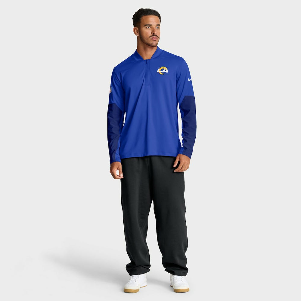 NFL Los Angeles Rams Sideline Dri-FIT Half-Zip Pullover
