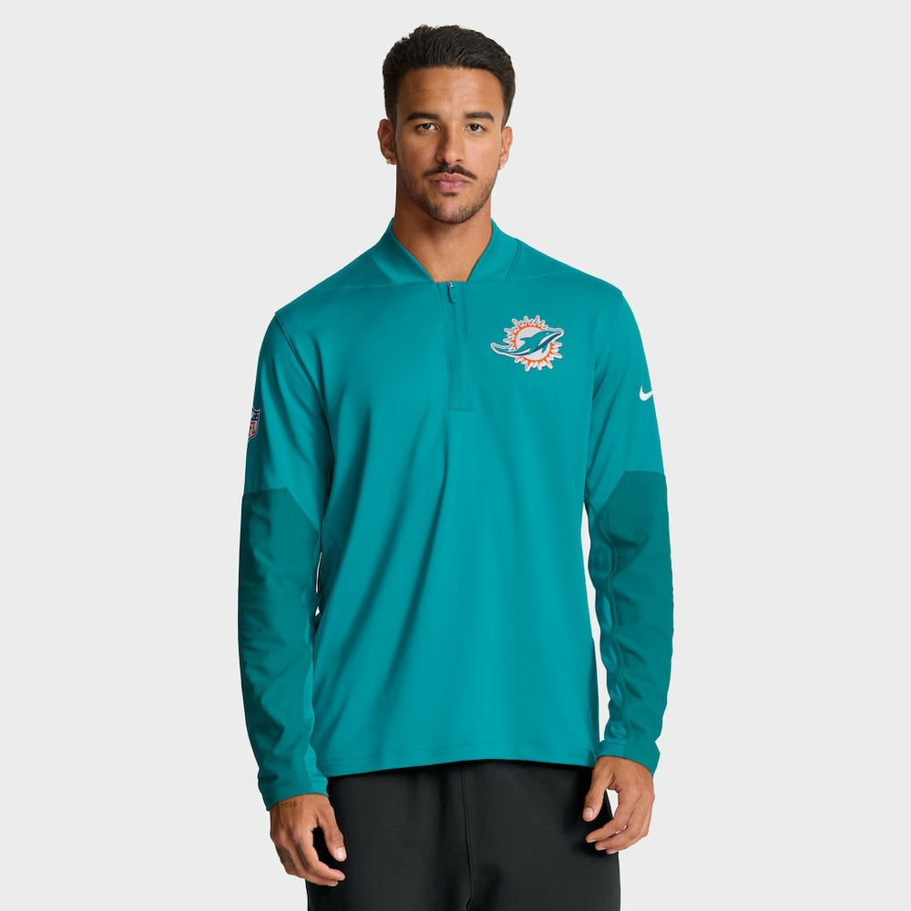 NFL Miami Dolphins Sideline Dri-FIT Half-Zip Pullover