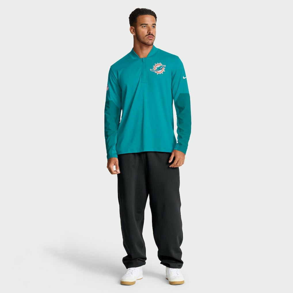 NFL Miami Dolphins Sideline Dri-FIT Half-Zip Pullover