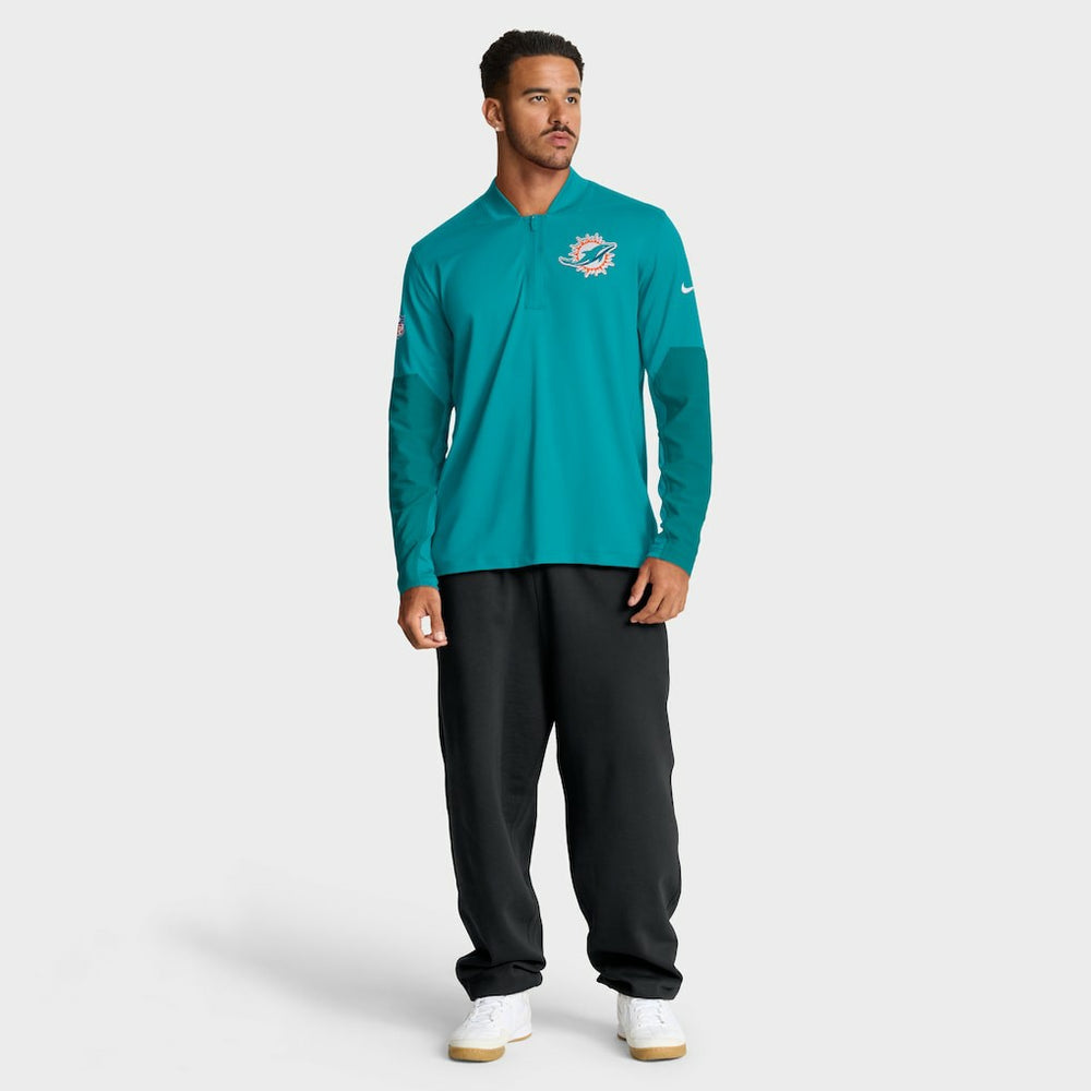 NFL Miami Dolphins Sideline Dri-FIT Half-Zip Pullover