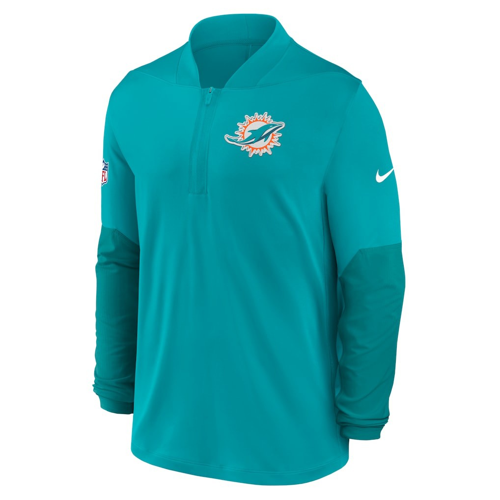 NFL Miami Dolphins Sideline Dri-FIT Half-Zip Pullover