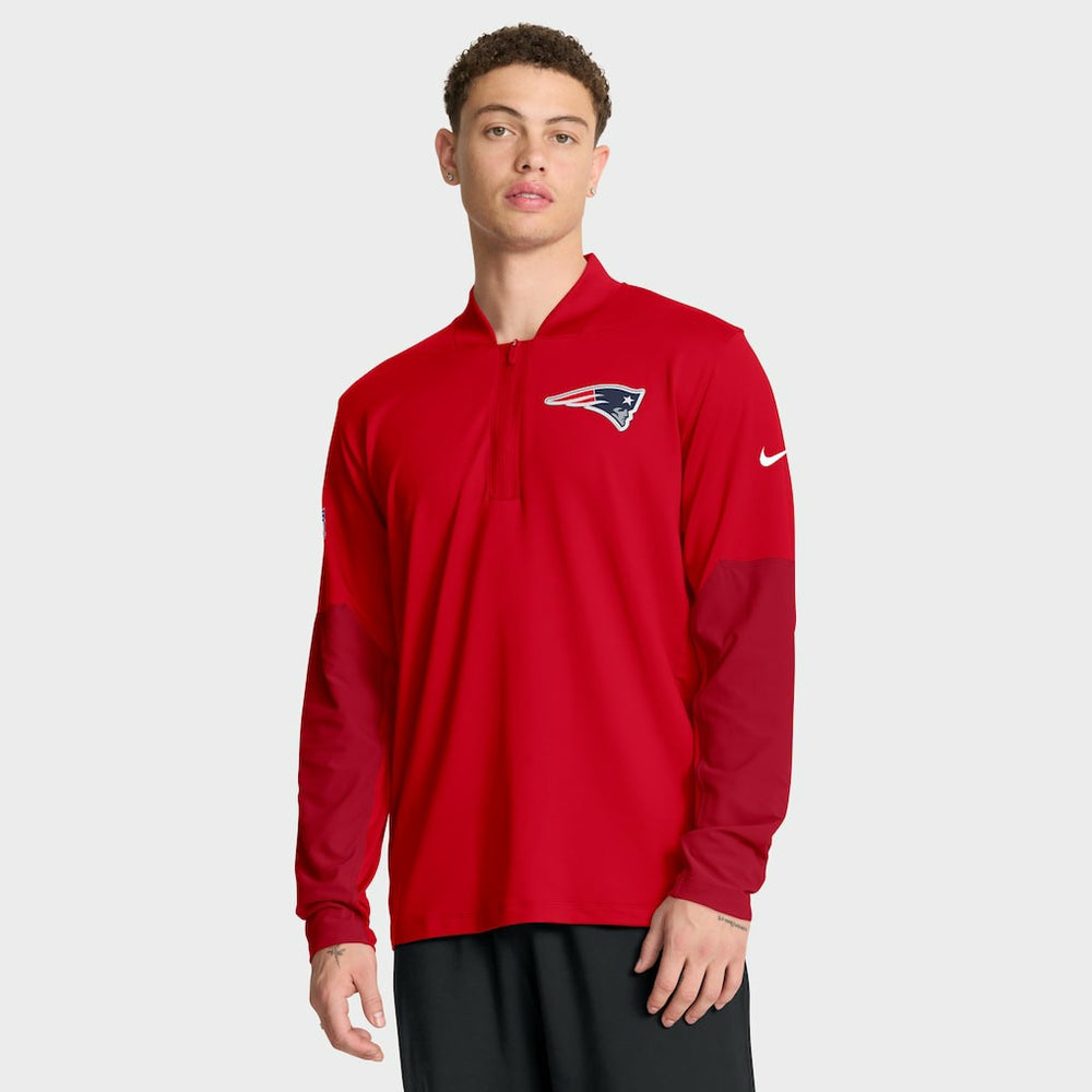 NFL New England Patriots Sideline Dri-FIT Half-Zip Pullover