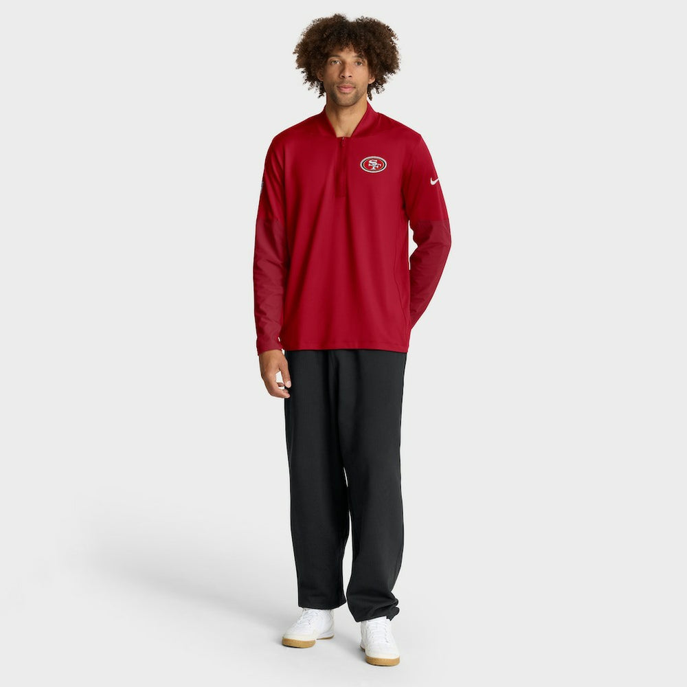 NFL San Francisco 49ers Sideline Dri-FIT Half-Zip Pullover