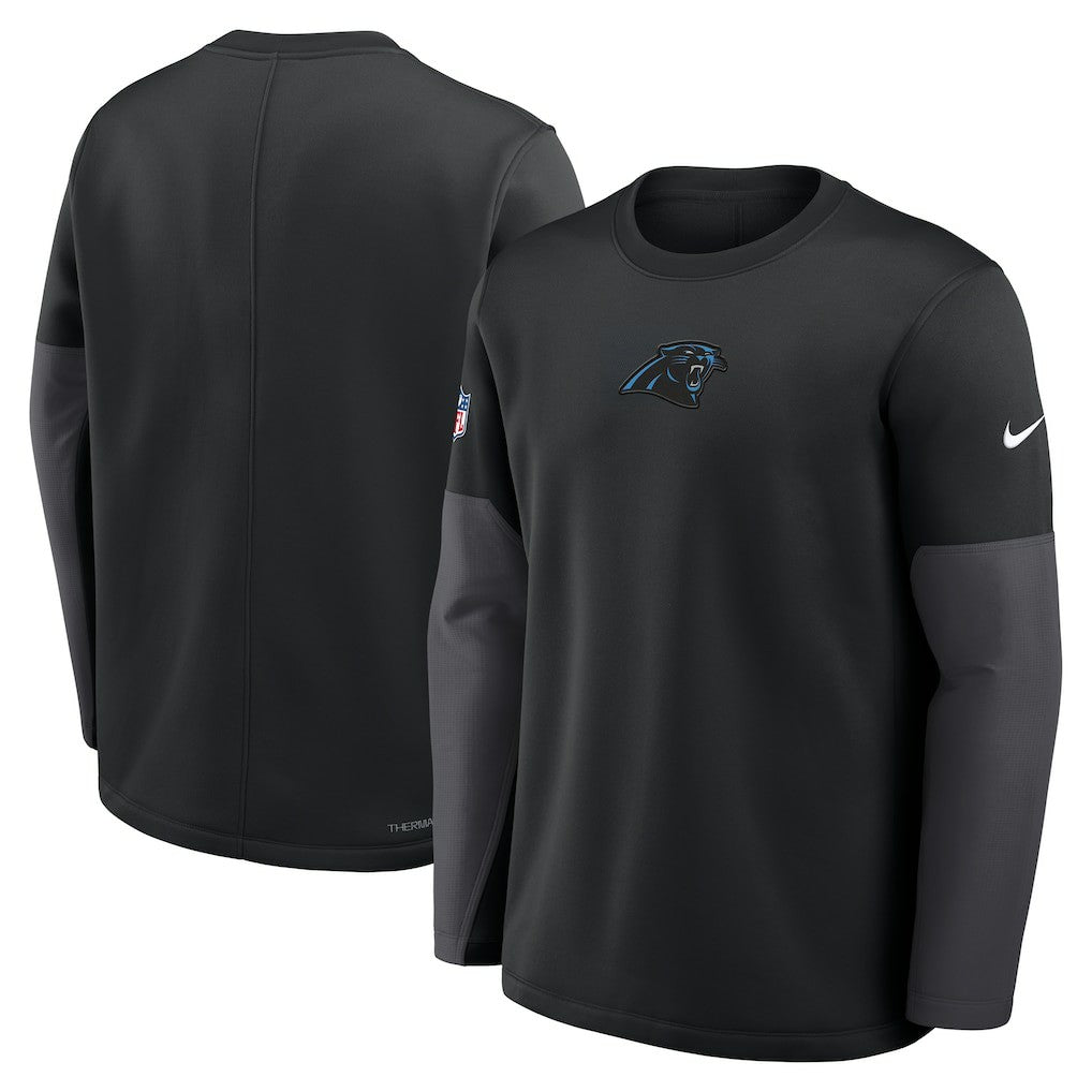 NFL Carolina Panthers Sideline Coach Therma-FIT Long Sleeve T-Shirt