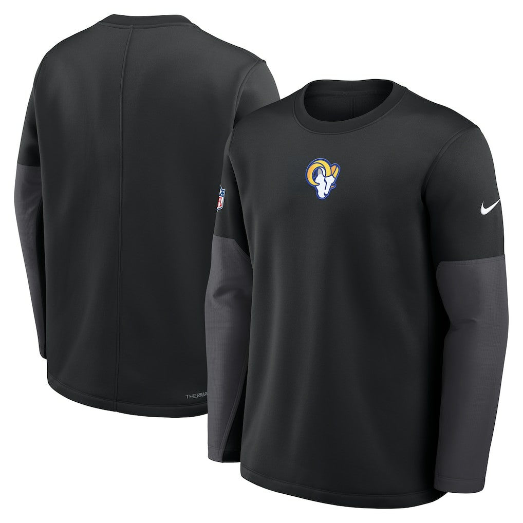 NFL Los Angeles Rams Sideline Coach Therma-FIT Long Sleeve T-Shirt