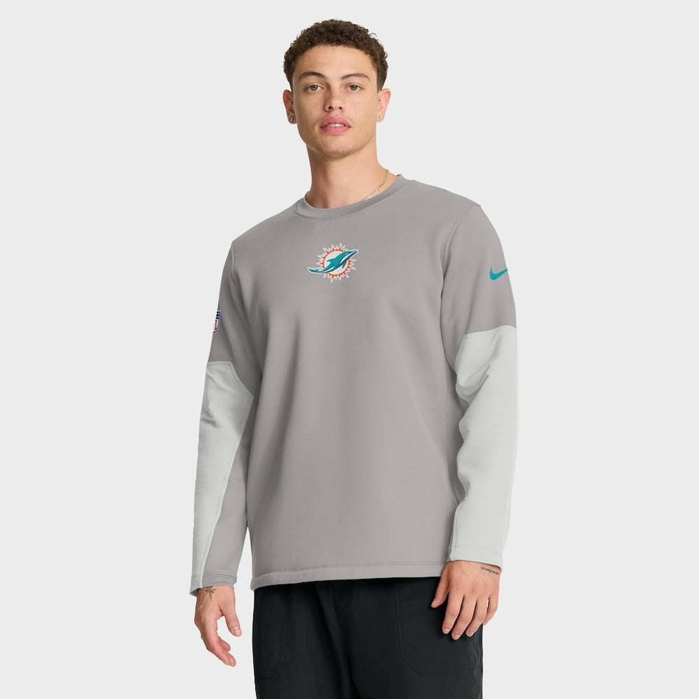 NFL Miami Dolphins Sideline Coach Therma-FIT Long Sleeve T-Shirt