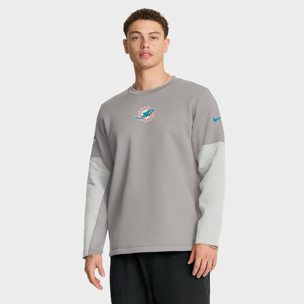 NFL Miami Dolphins Sideline Coach Therma-FIT Long Sleeve T-Shirt