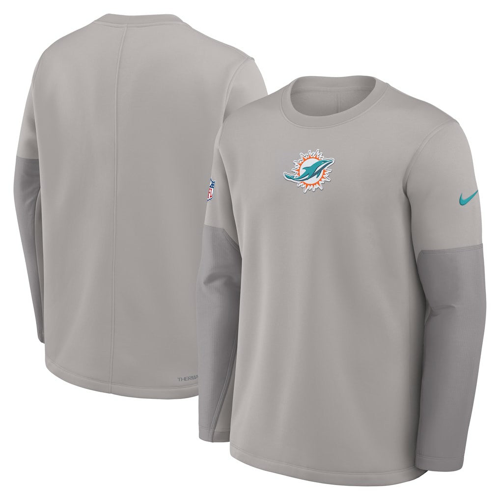 NFL Miami Dolphins Sideline Coach Therma-FIT Long Sleeve T-Shirt