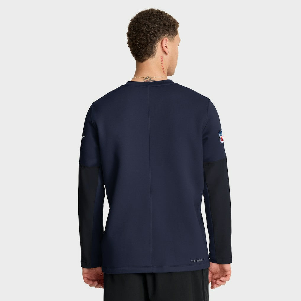 NFL New England Patriots Sideline Coach Therma-FIT Long Sleeve T-Shirt