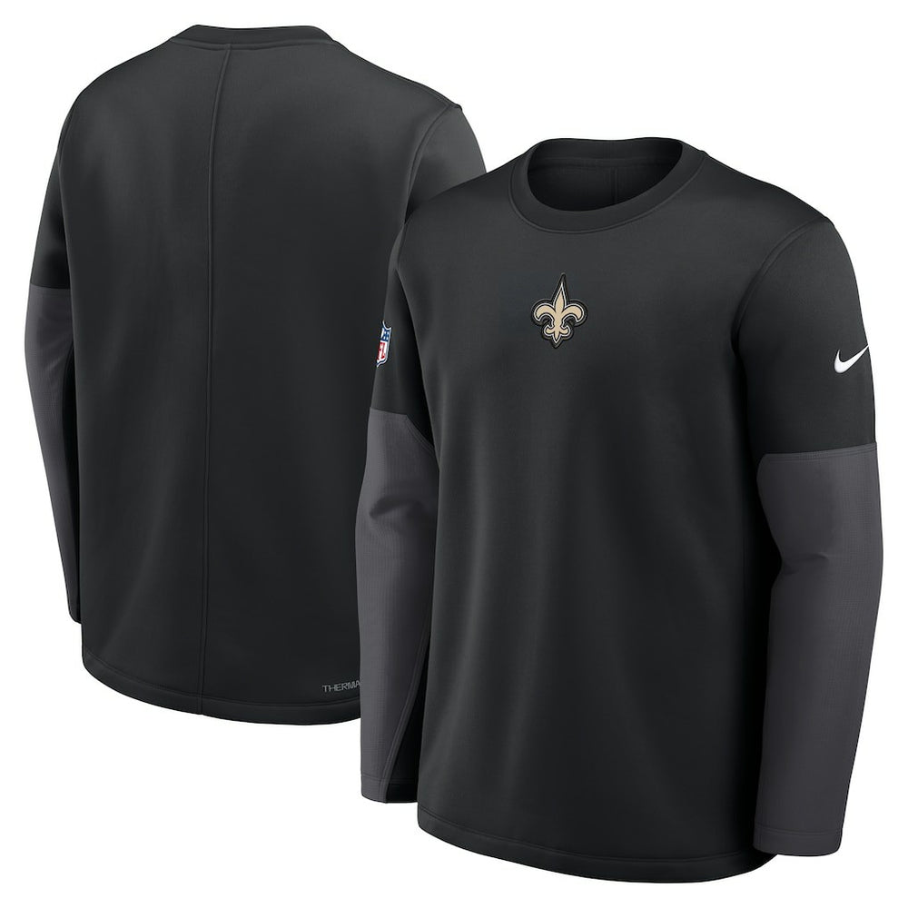 NFL New Orleans Saints Sideline Coach Therma-FIT Long Sleeve T-Shirt