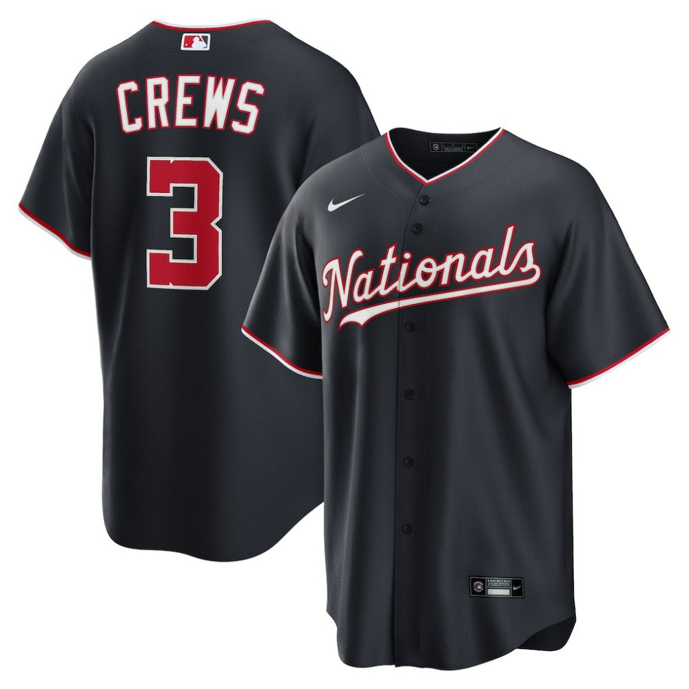 Dylan Crews Washington Nationals Alternate Replica Jersey - Navy | Nike