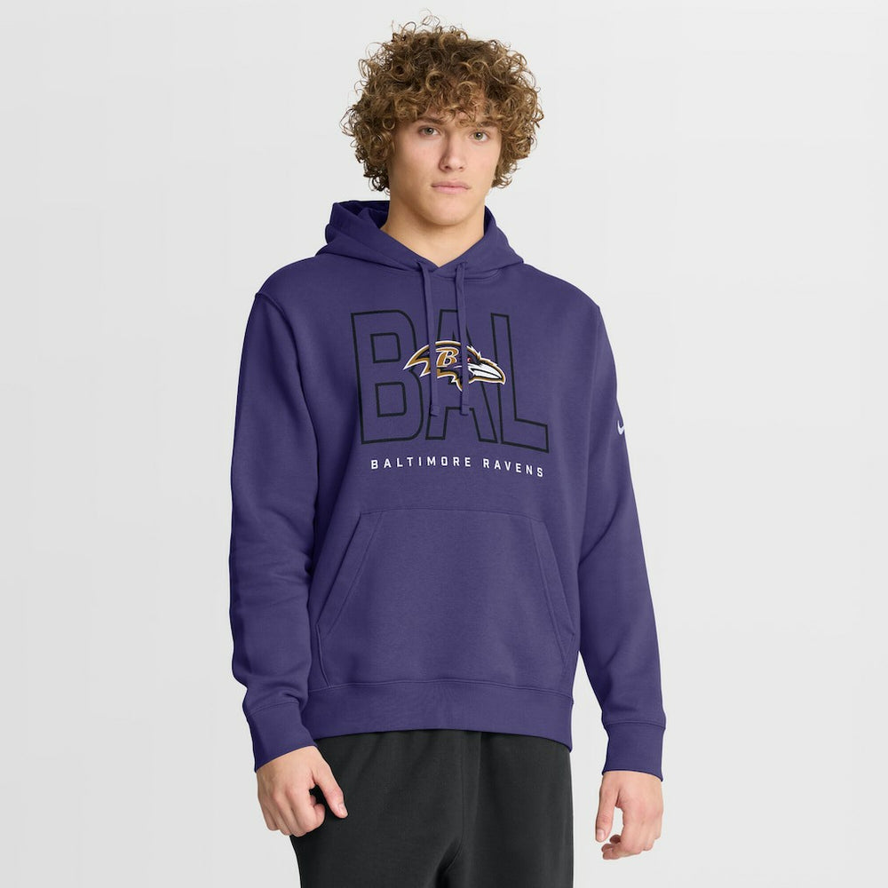 NFL Baltimore Ravens Busted Play Club Fleece Pullover Hoodie