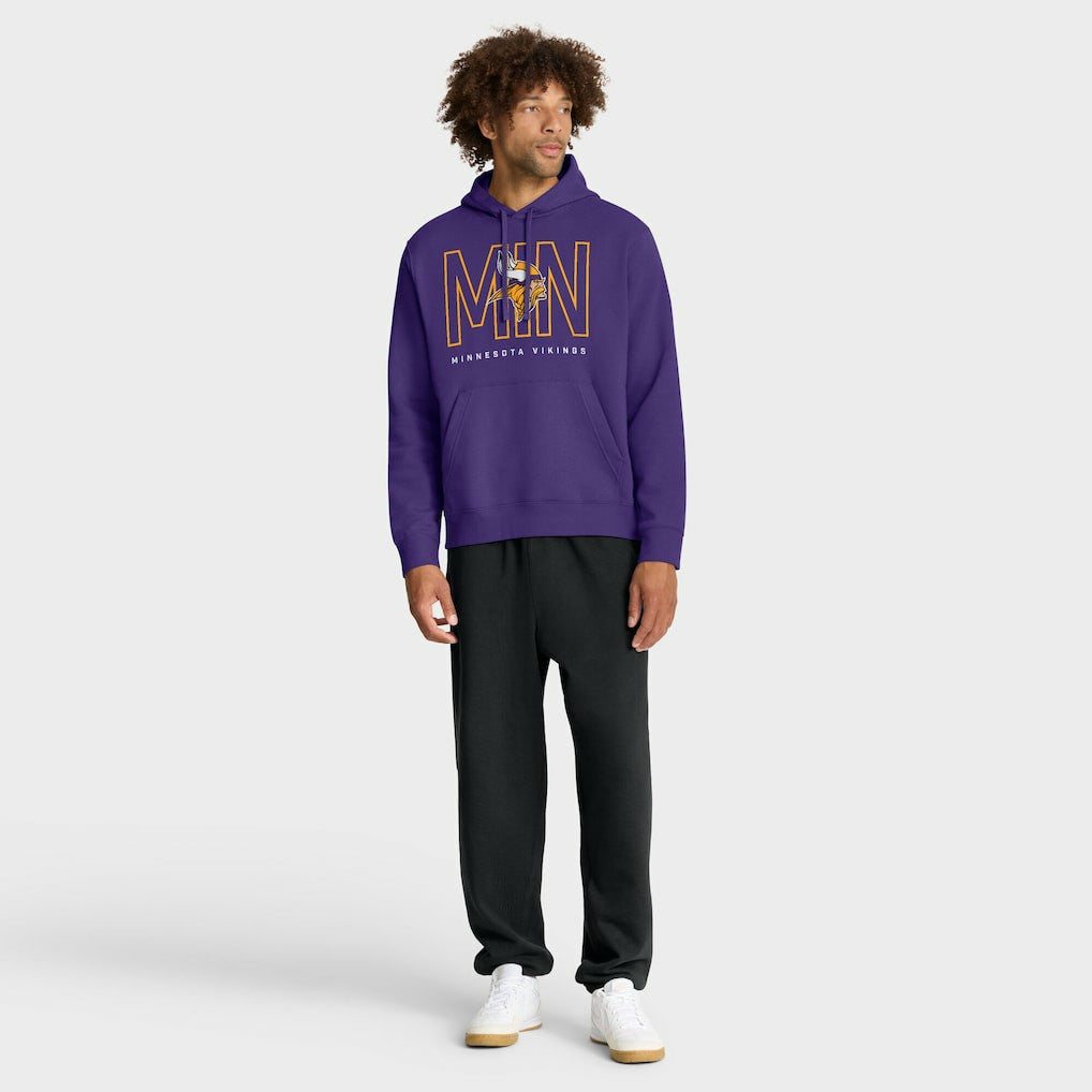 NFL Minnesota Vikings Busted Play Club Fleece Pullover Hoodie