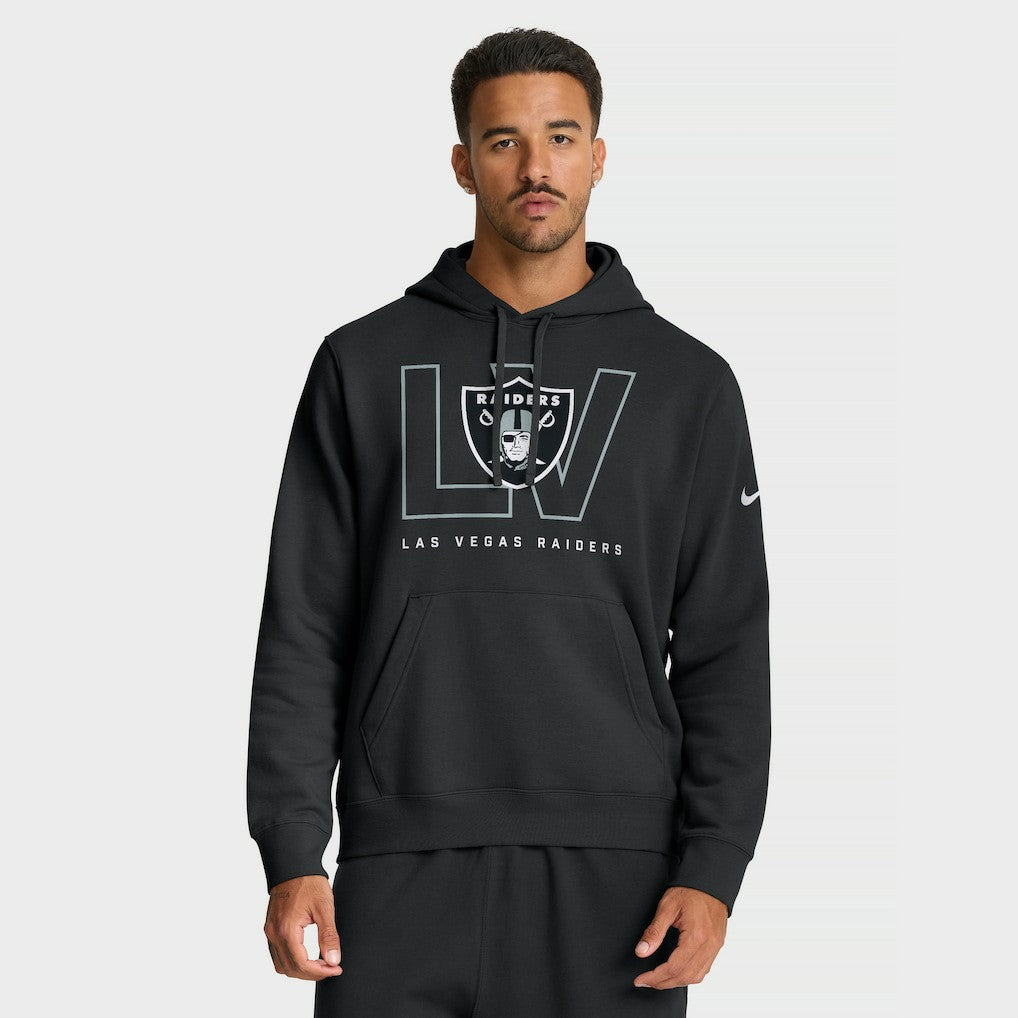 NFL Las Vegas Raiders Busted Play Club Fleece Pullover Hoodie