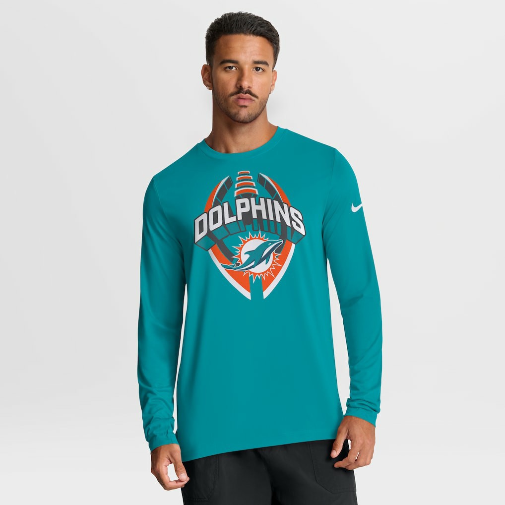 NFL Miami Dolphins Primetime Legend Icon Performance Long Sleeve T-Shirt