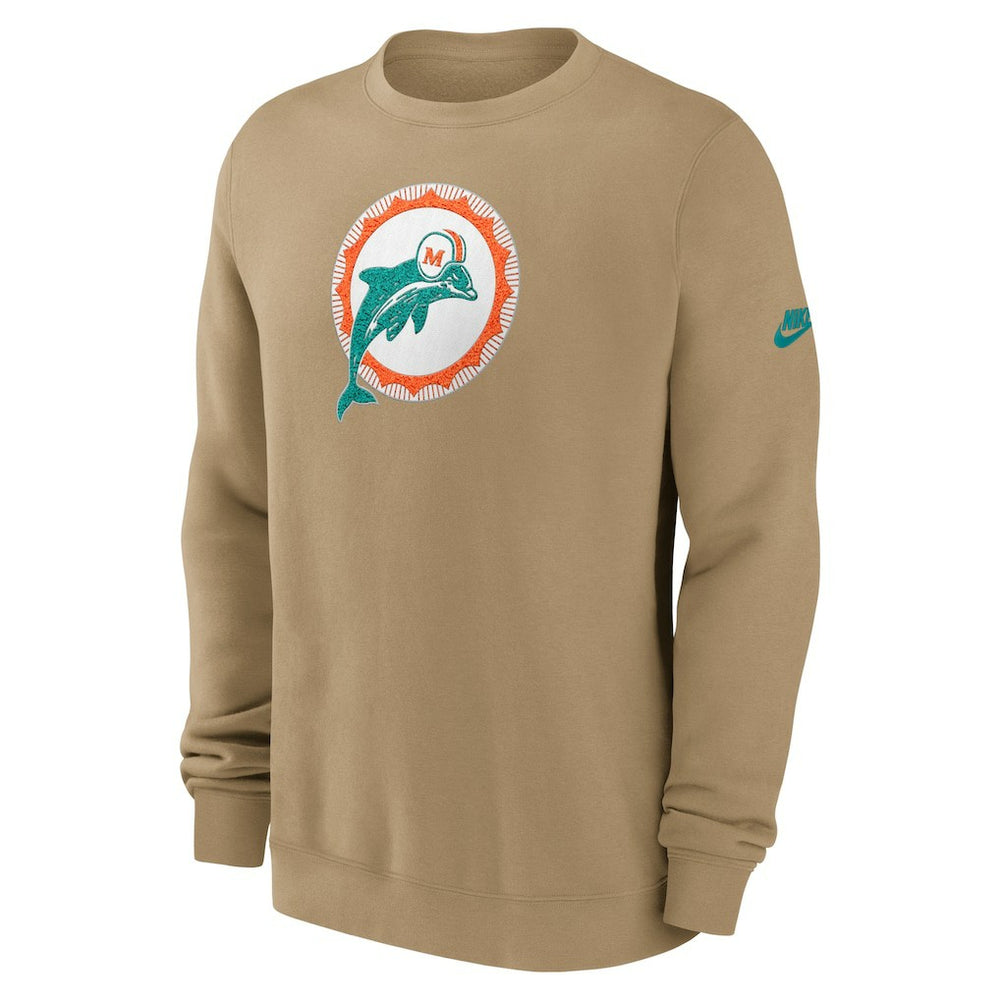 NFL Miami Dolphins Swing Pass Rewind Club Pullover Sweatshirt