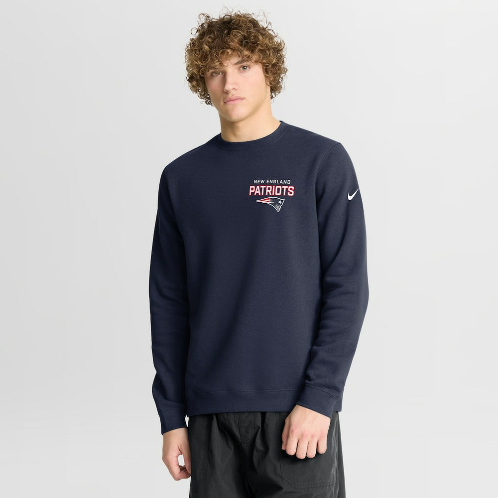 NFL New England Patriots Primetime Club Fleece Pullover Sweatshirt