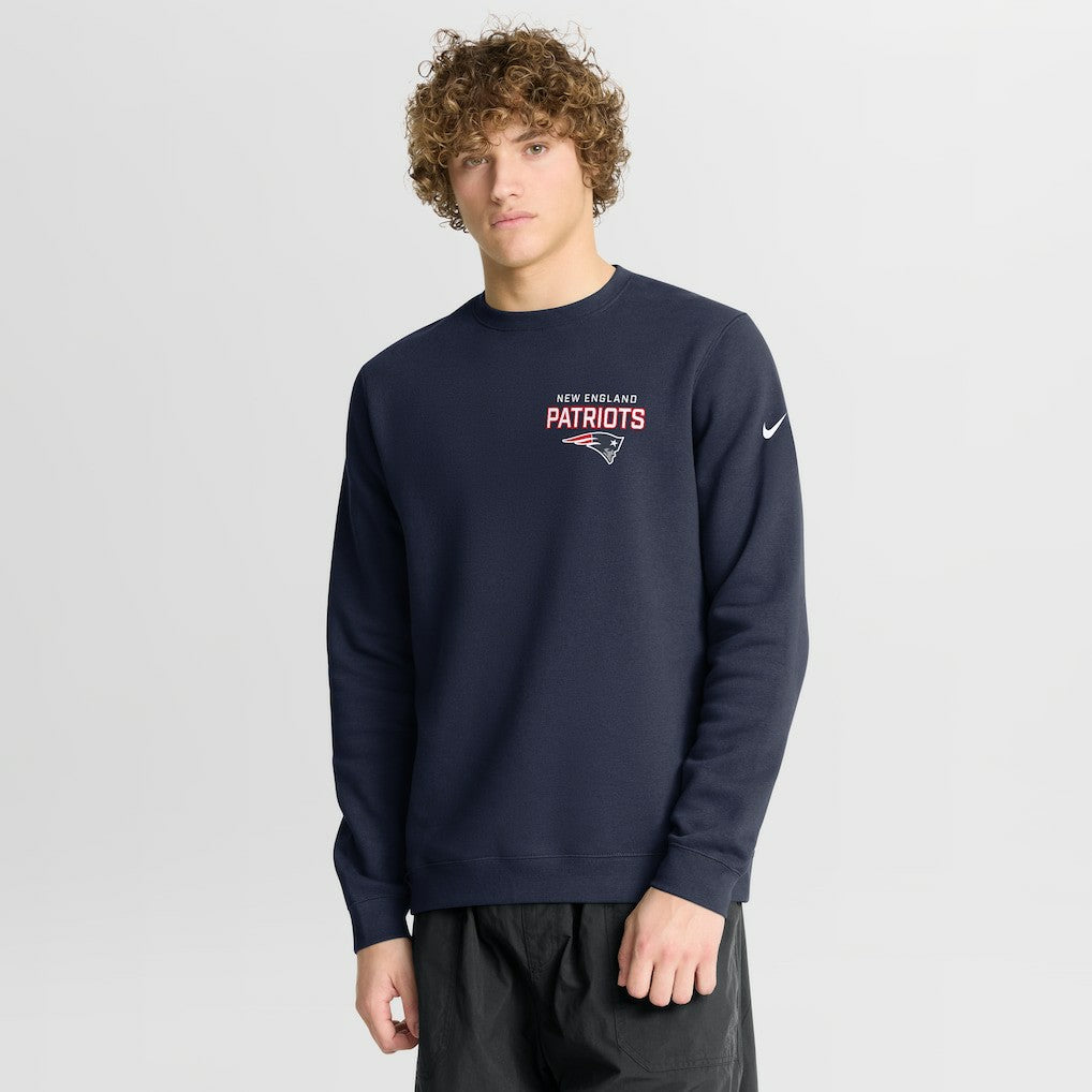 NFL New England Patriots Primetime Club Fleece Pullover Sweatshirt