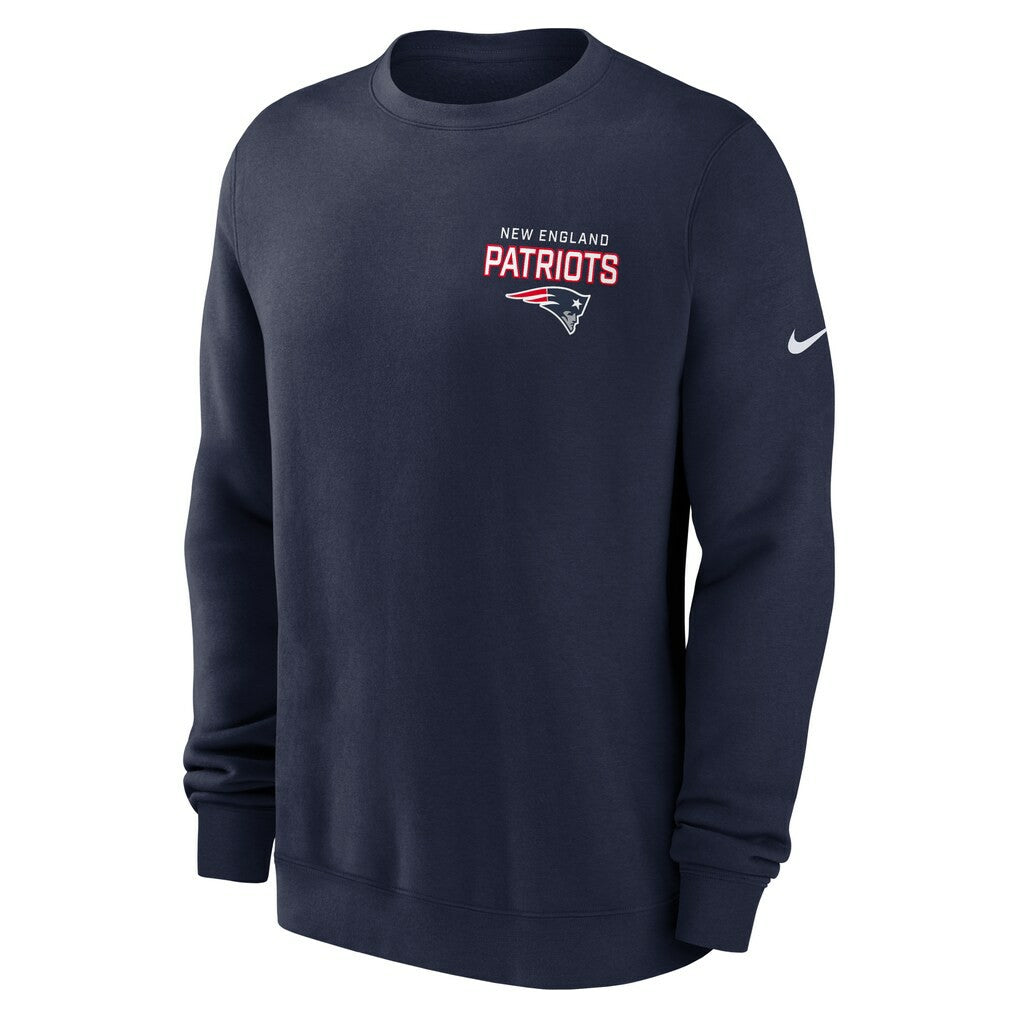 NFL New England Patriots Primetime Club Fleece Pullover Sweatshirt