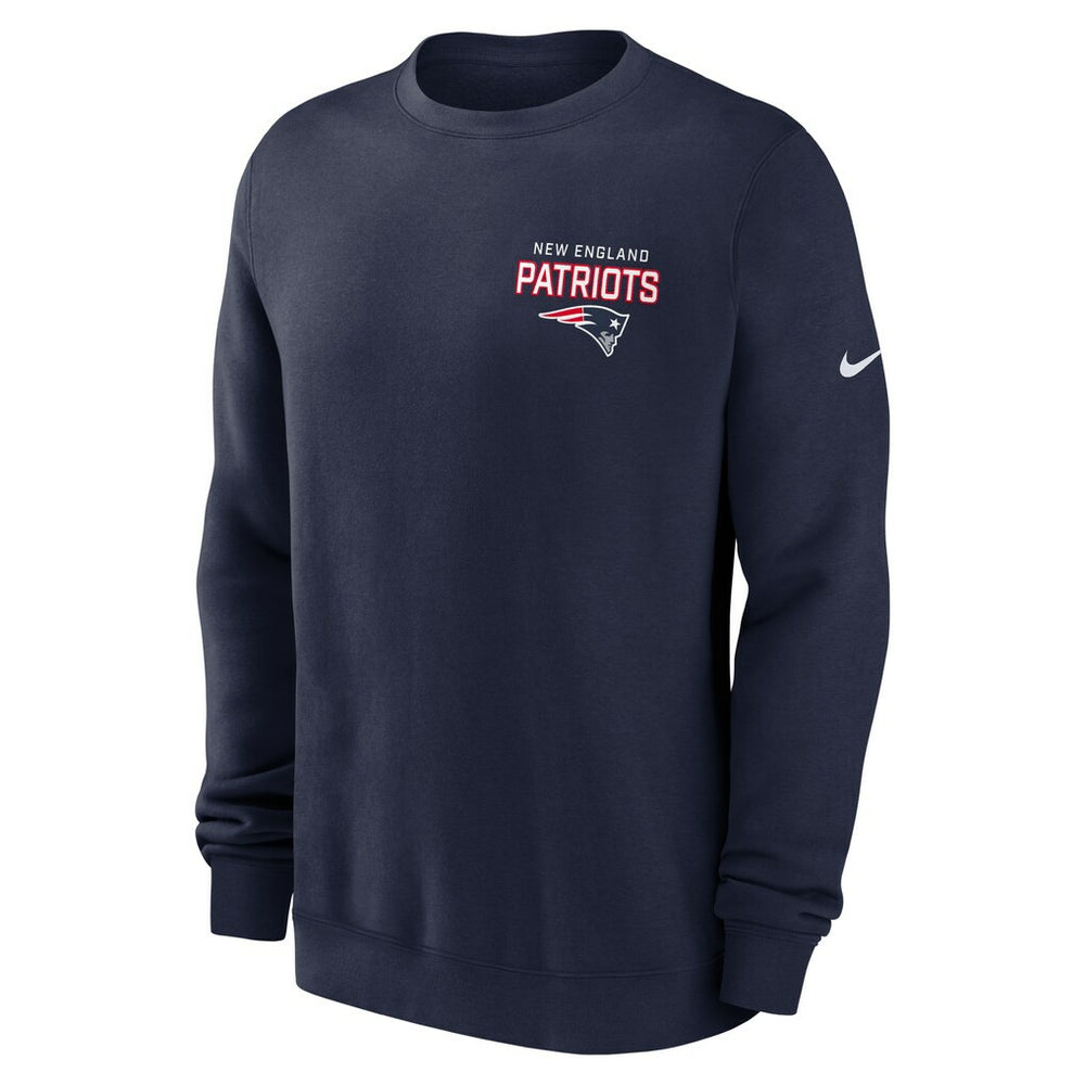 NFL New England Patriots Primetime Club Fleece Pullover Sweatshirt
