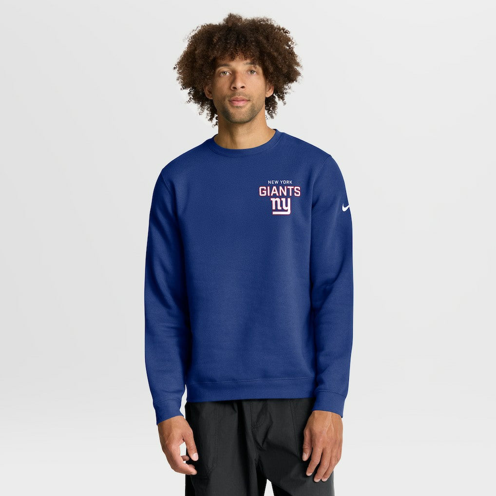 NFL New York Giants Primetime Club Fleece Pullover Sweatshirt
