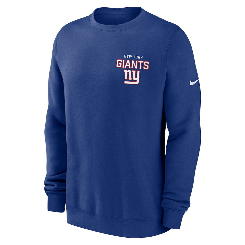 NFL New York Giants Primetime Club Fleece Pullover Sweatshirt