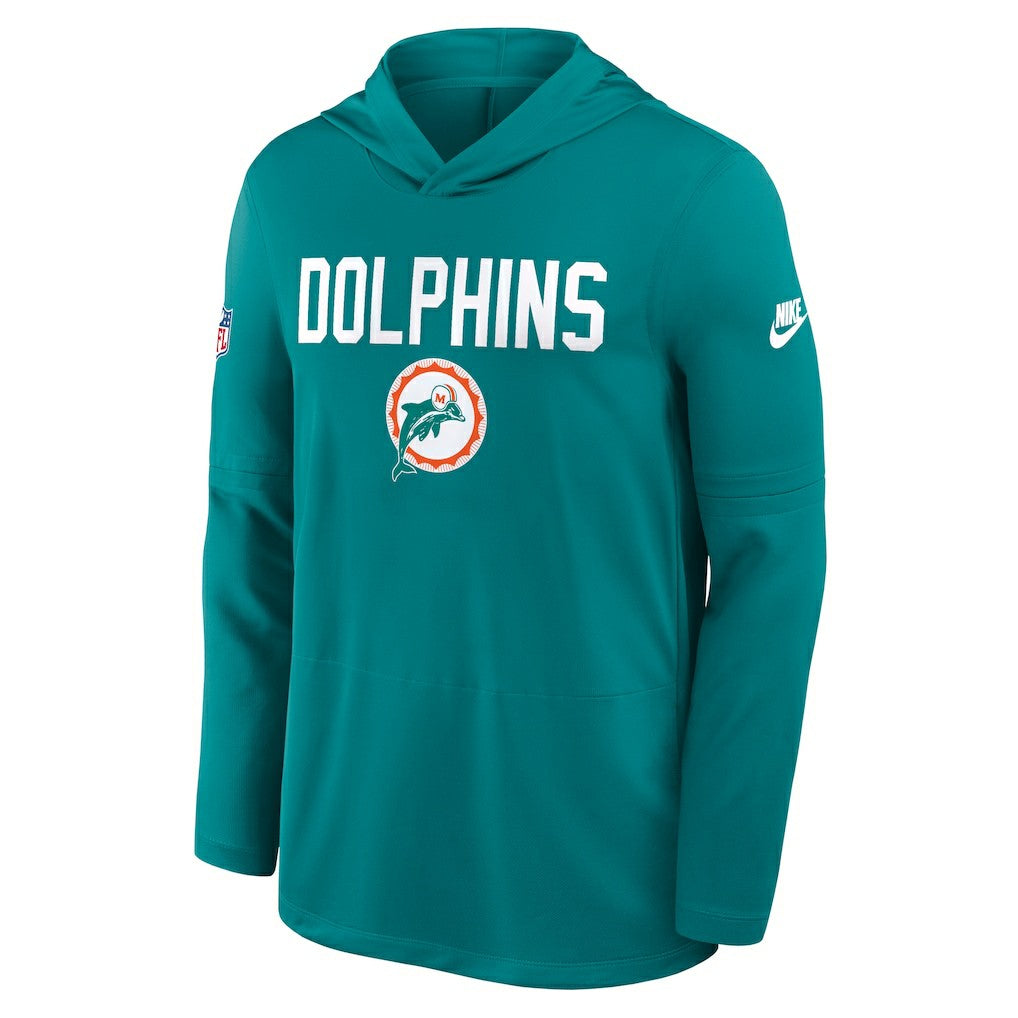NFL Miami Dolphins Big & Tall Alt Pack Dri-FIT Long Sleeve Hoodie T-Shirt