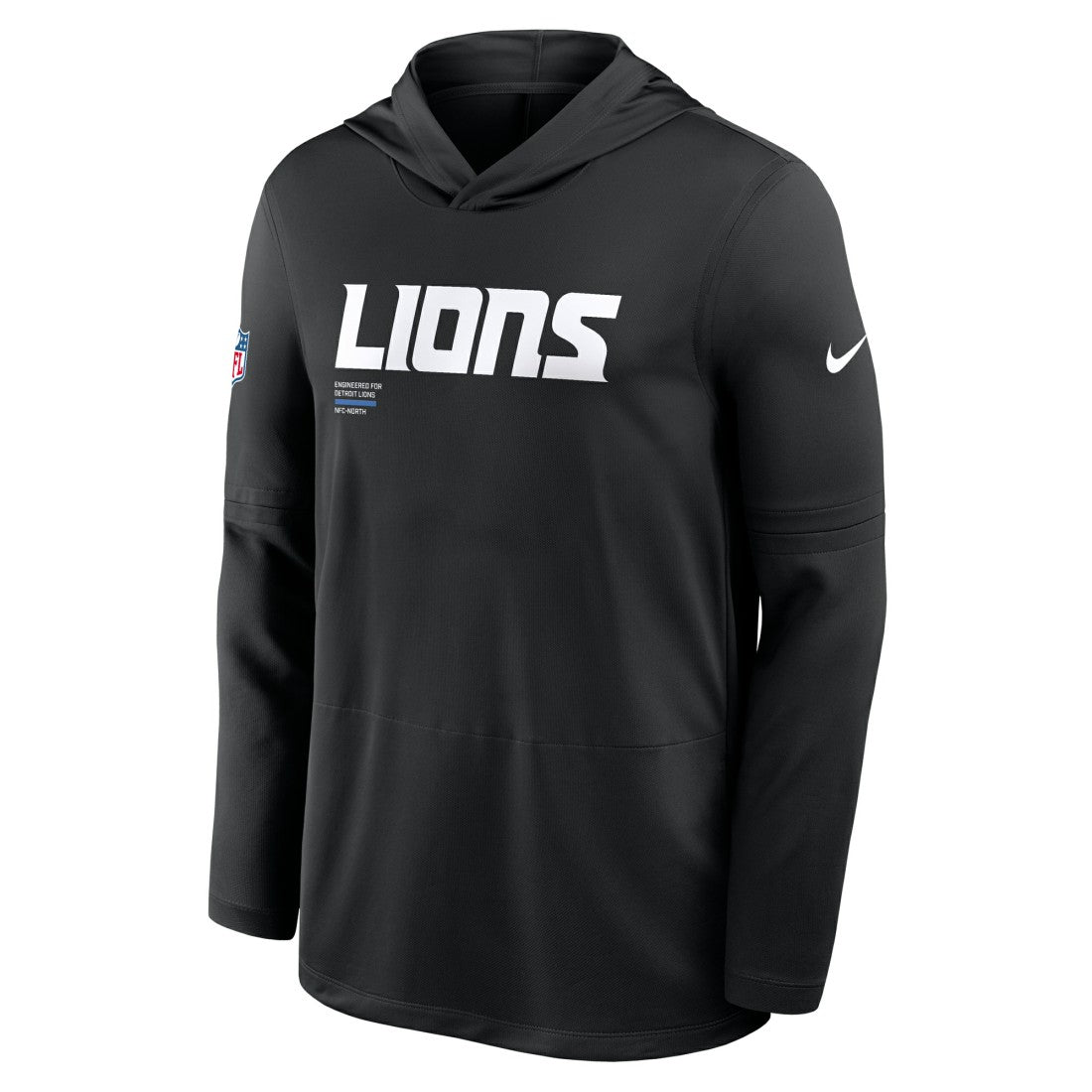 NFL Detroit Lions Big & Tall Sideline Dri-FIT Long Sleeve Hoodie T-Shirt